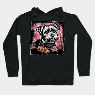 Retro Art Yorkshire Terrier Dog Lover Hoodie